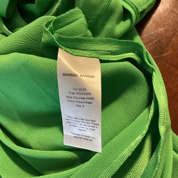 Samsoe and Samsoe Scilla Midi dress Vibrant green - Picture 12 of 16